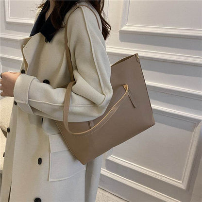 Vintage One-Shoulder Commuter Bag - Trendy Tote for Autumn & Winter - Buy Center