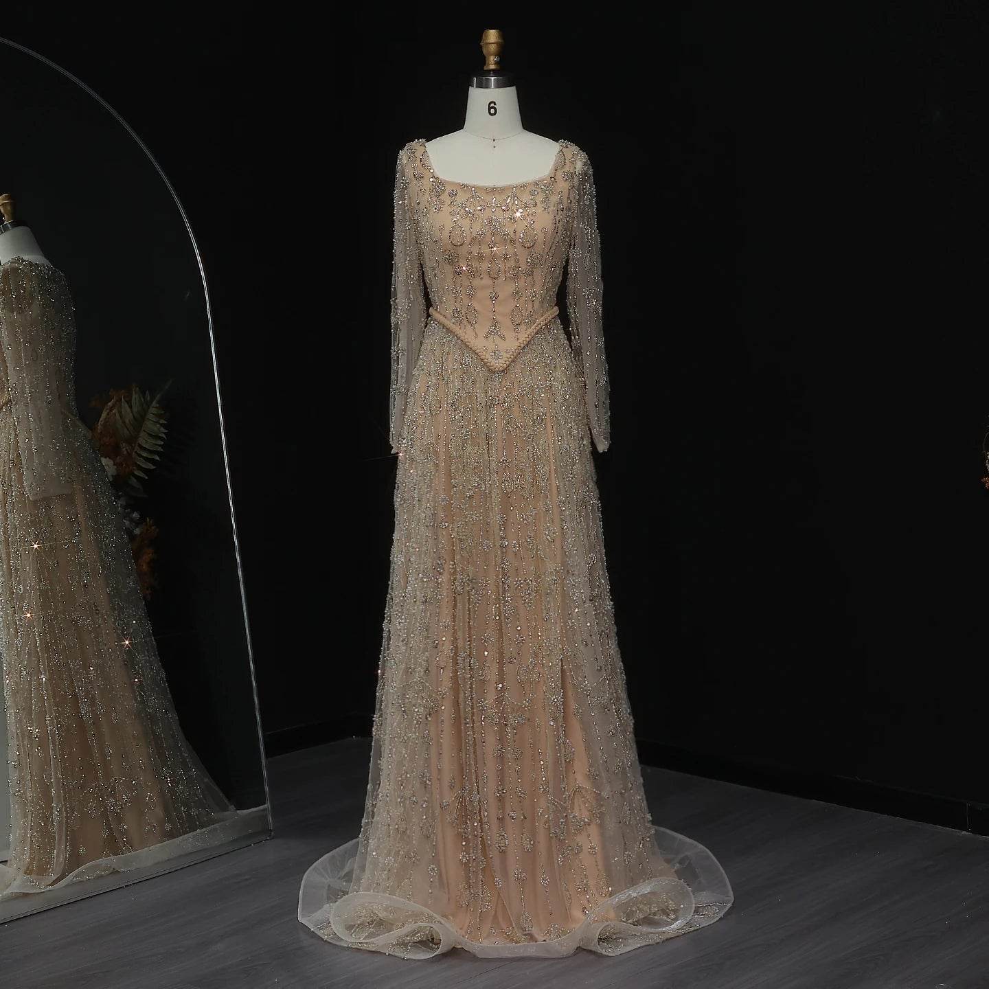 Elegant Sage Green Evening Dress - Sharon Said Spaghetti Straps - Buy Center