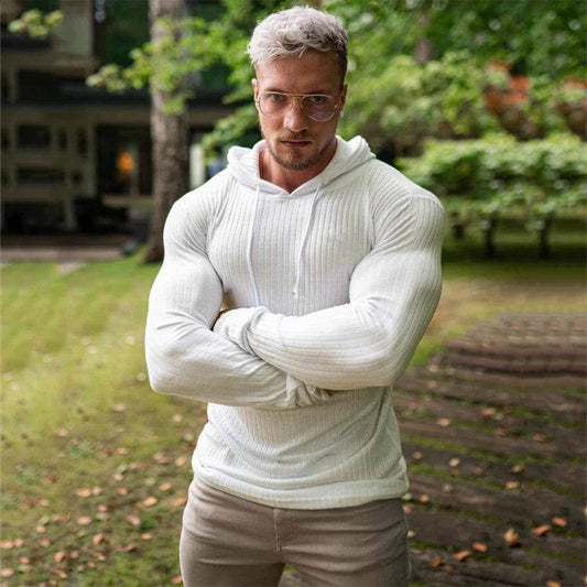 New Fashion Winter Hooded Sweater Men Warm Turtleneck Mens Sweaters Slim Fit Pullover Men Classic Sweter Men Knitwear Pull Homme - Buy Center