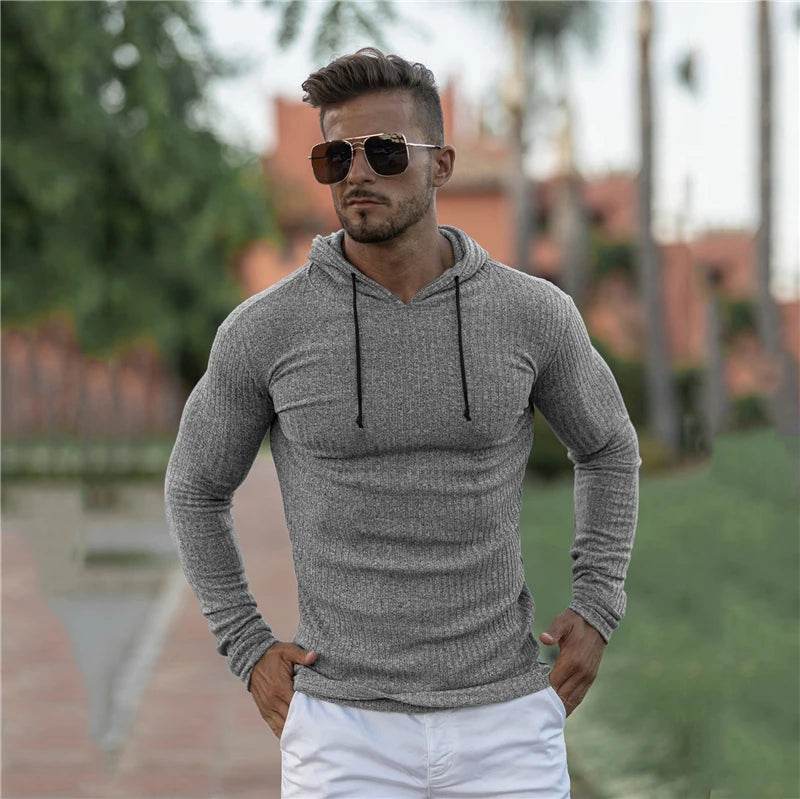 New Fashion Winter Hooded Sweater Men Warm Turtleneck Mens Sweaters Slim Fit Pullover Men Classic Sweter Men Knitwear Pull Homme - Buy Center