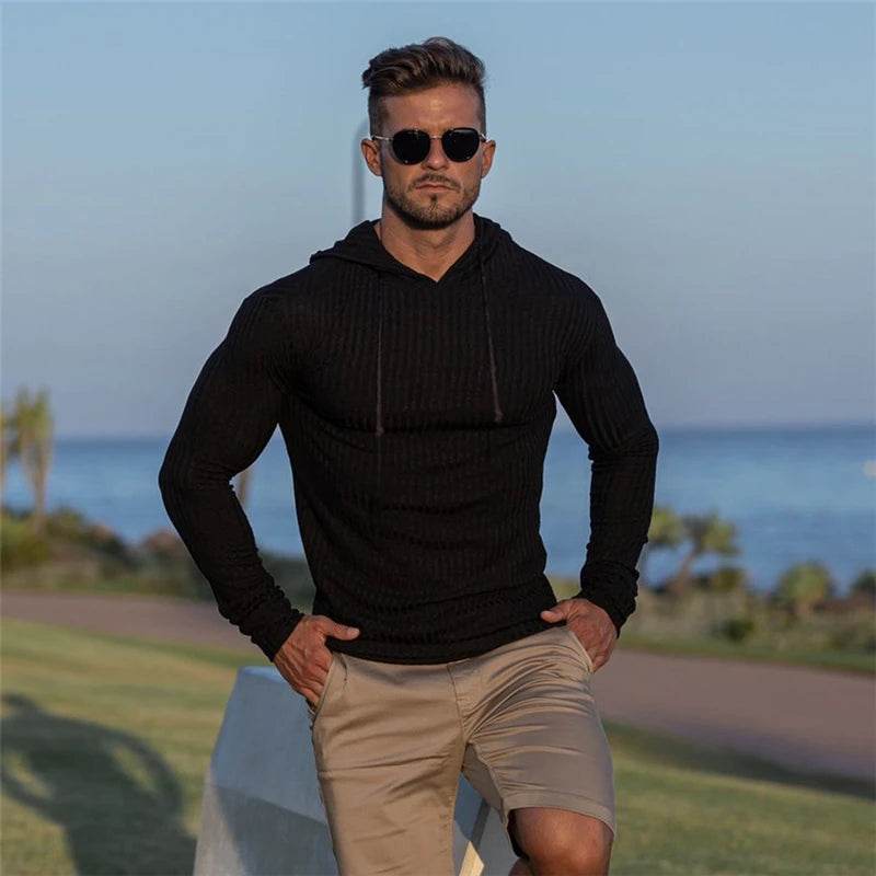 New Fashion Winter Hooded Sweater Men Warm Turtleneck Mens Sweaters Slim Fit Pullover Men Classic Sweter Men Knitwear Pull Homme - Buy Center