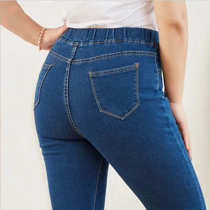 AAIQIQI Plus Size High Waist Skinny Jeans - Elastic Waist for Curvy Women - Buy Center
