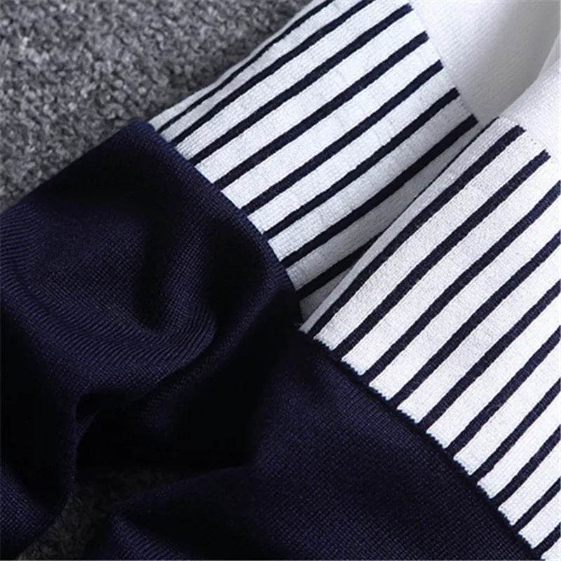 New Autumn Pullovers Men Fashion Stripe Causal Knitted Sweaters Pullovers Mens Slim Fit O Neck Knitwear Mens Brand Clothing 2023 - Buy Center