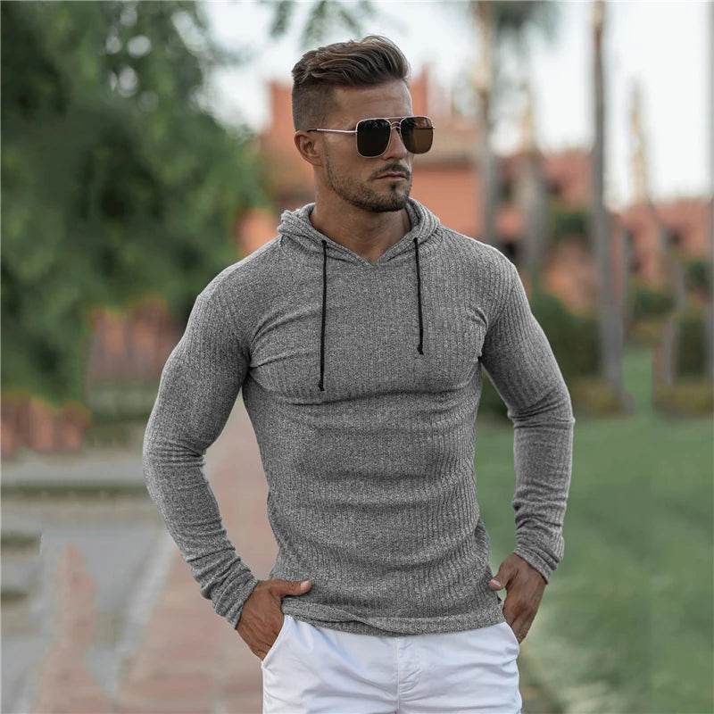 New Fashion Winter Hooded Sweater Men Warm Turtleneck Mens Sweaters Slim Fit Pullover Men Classic Sweter Men Knitwear Pull Homme - Buy Center