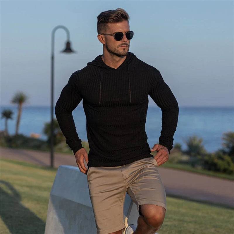 New Fashion Winter Hooded Sweater Men Warm Turtleneck Mens Sweaters Slim Fit Pullover Men Classic Sweter Men Knitwear Pull Homme - Buy Center