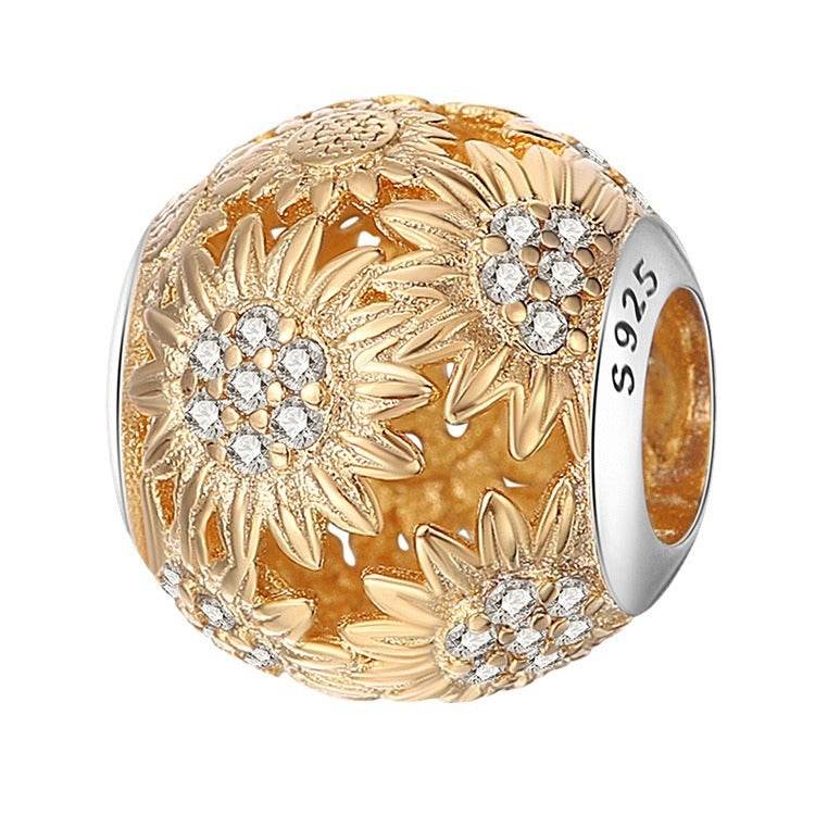 Panjia Style 925 Sterling Silver Beads Pendant - Elegant DIY Keychains - Buy Center