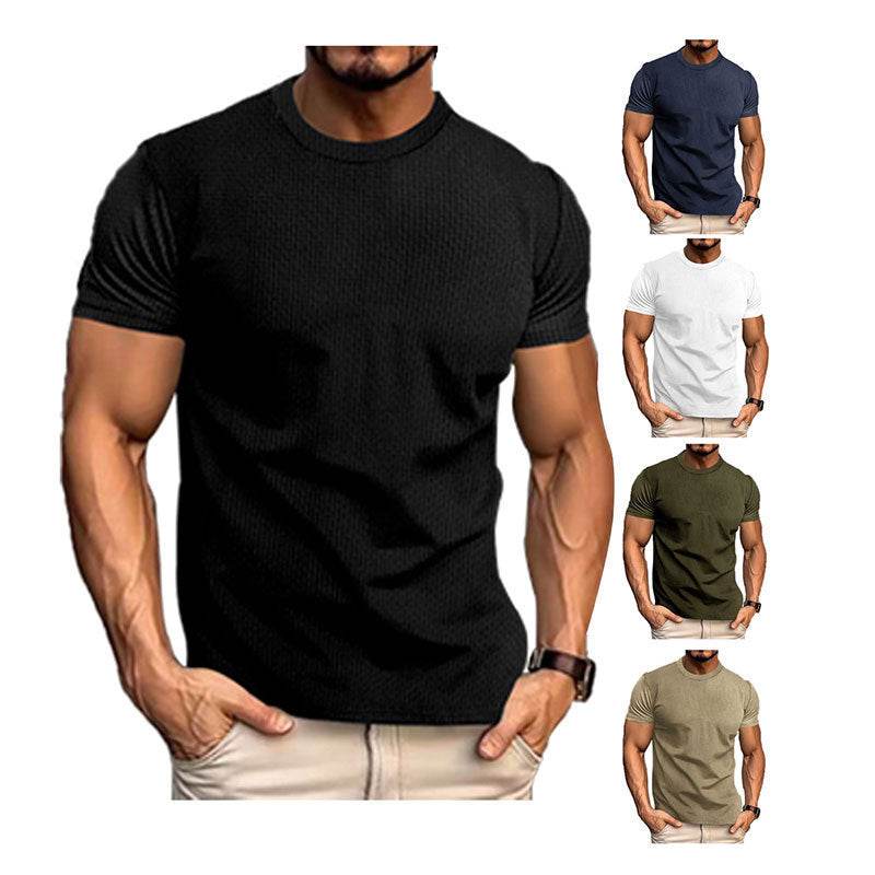 Men's Breathable Slim Top - Stylish Short Sleeve Casual Shirt 2025 - Buy Center
