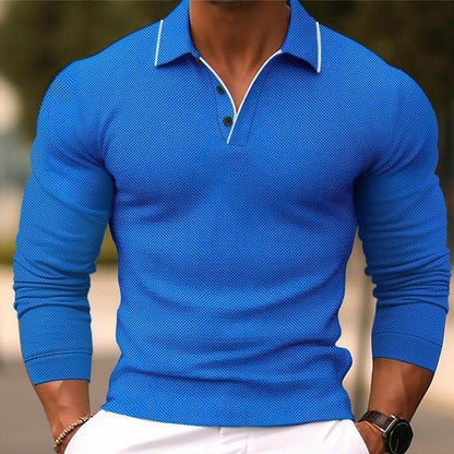 Men's Long Sleeve Button Sweatshirt - Stylish Sportswear for Autumn - Buy Center