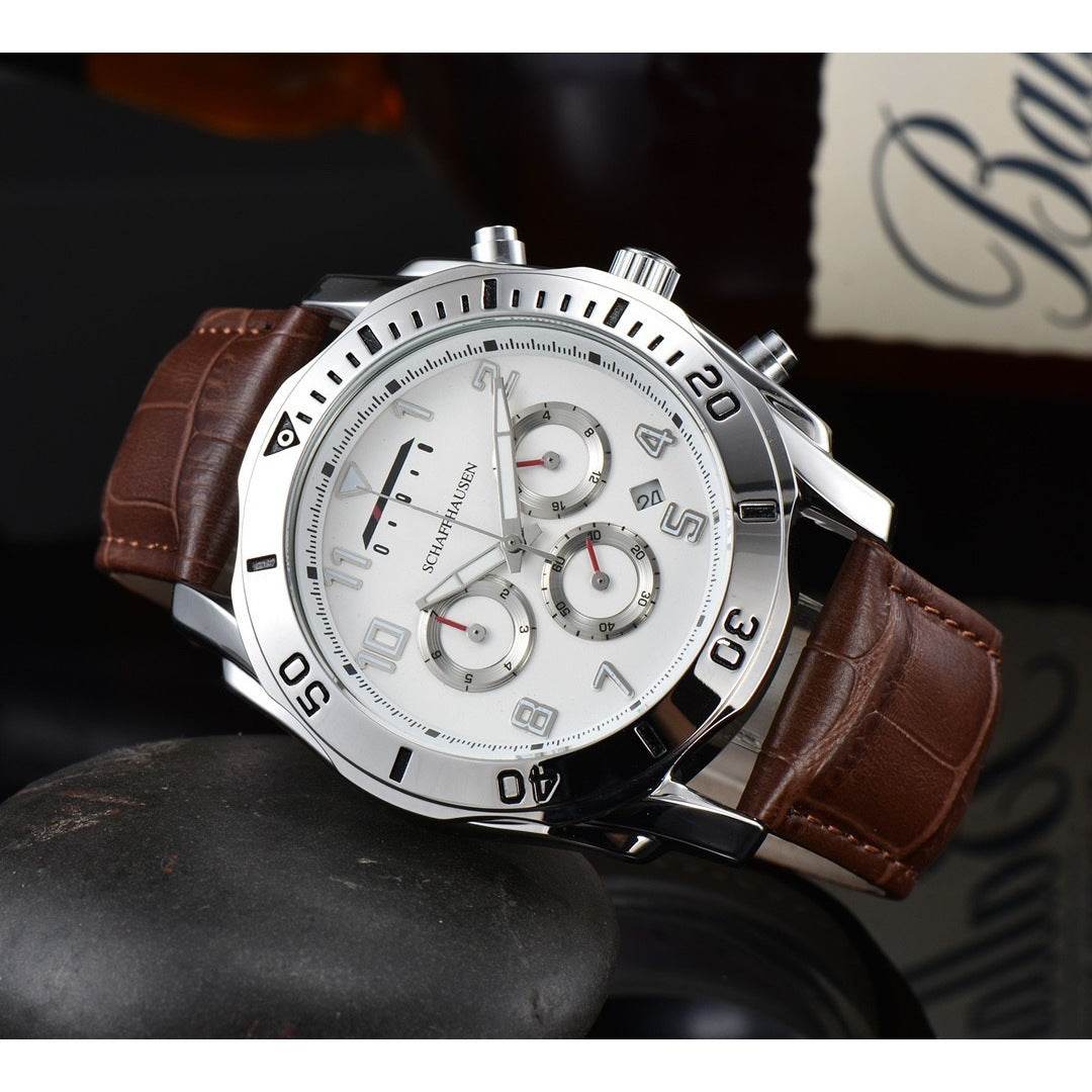 Buycenter Six-Pin Quartz Men's Business Watch - Stylish Full-Function Design - Buy Center