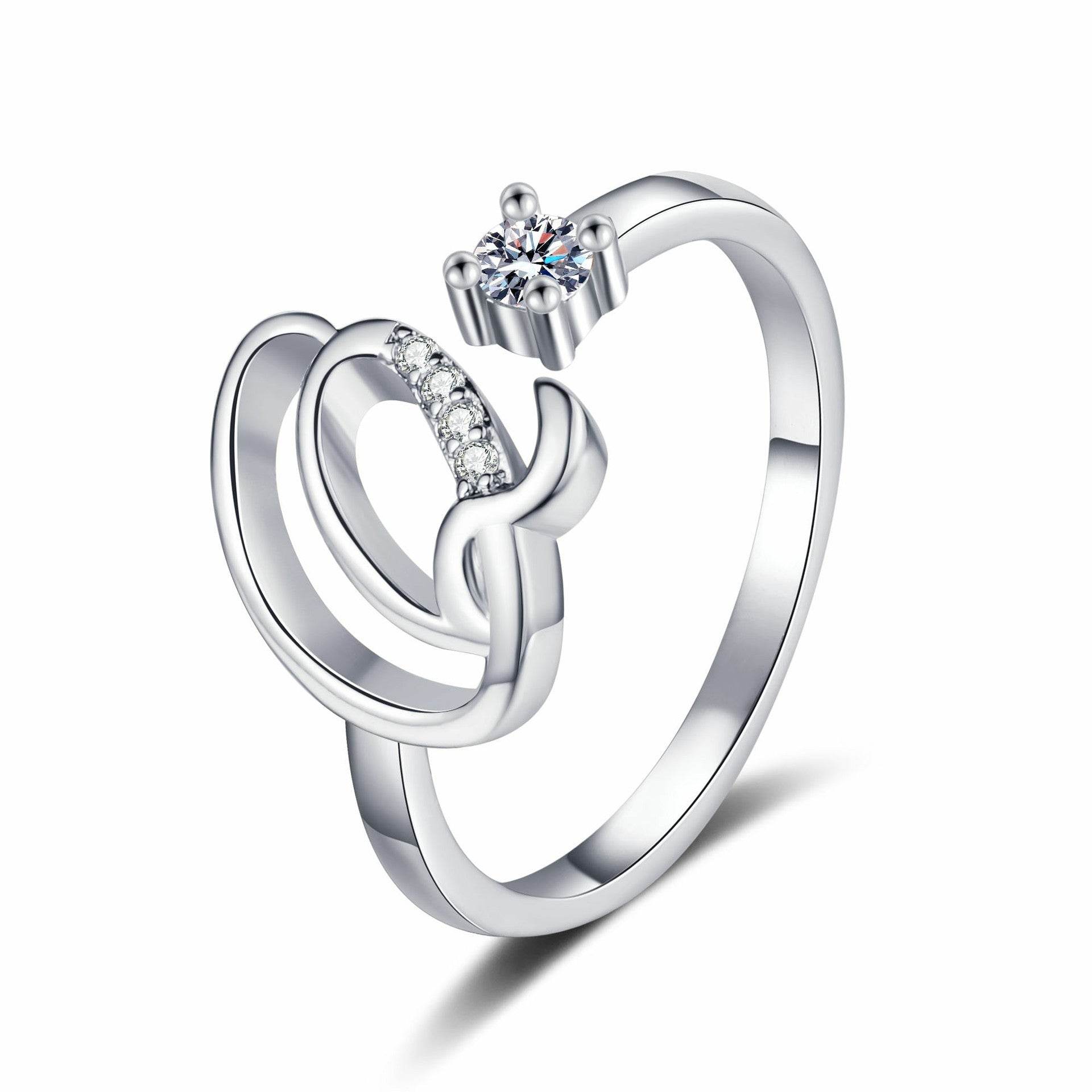 Buycenter 26 English Letters Fashion Ring - Affordable Luxury Jewelry - Buy Center