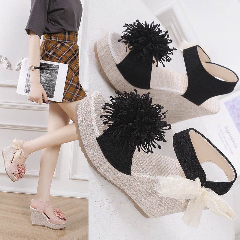 Plus Size Women's Platform Wedge Sandals - Trendy Peep Toe Style 2025 - Buy Center