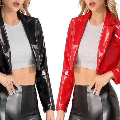 European American Short Motorcycle Jacket - Unisex Spandex Coat 2025 - Buy Center