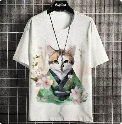 Buycenter Men's Casual Summer Japanese Short Sleeve - Printed Styles Available - Buy Center