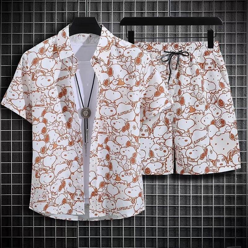 Men's Quick-Drying Floral Beach Suit - Loose Fit, Stylish Summer Set - Buy Center