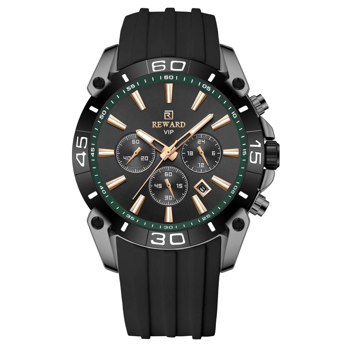 Buy Center Men's Quartz Chronograph Watch - Multifunction Three Eyes Design - Buy Center