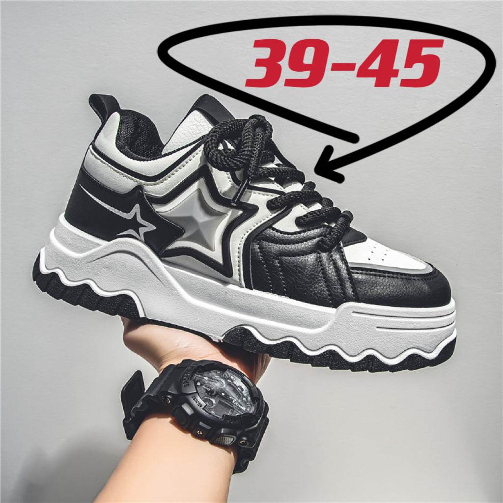 Trendy Men's Casual Shoes - Stylish Color Match with Chunky Heel Design - Buy Center