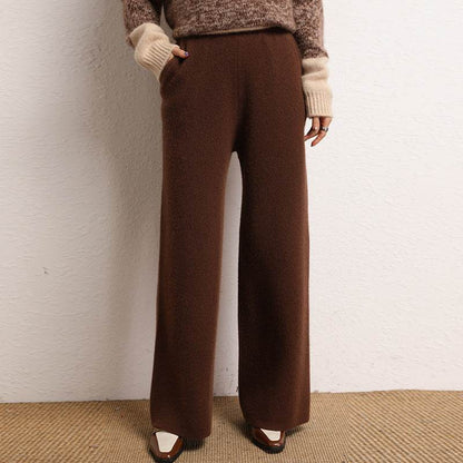 Women's High Waist Wide Leg Pants - Stylish Velvet Casual Fashion 2025 - Buy Center