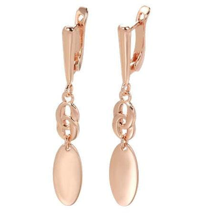Women's Geometric Copper Earrings - Stylish Pendant Design for 2025 - Buy Center