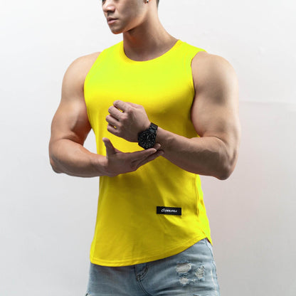 Buycenter Men's Ice Silk Sport T-shirt - Versatile Summer Vest in Various Colors - Buy Center