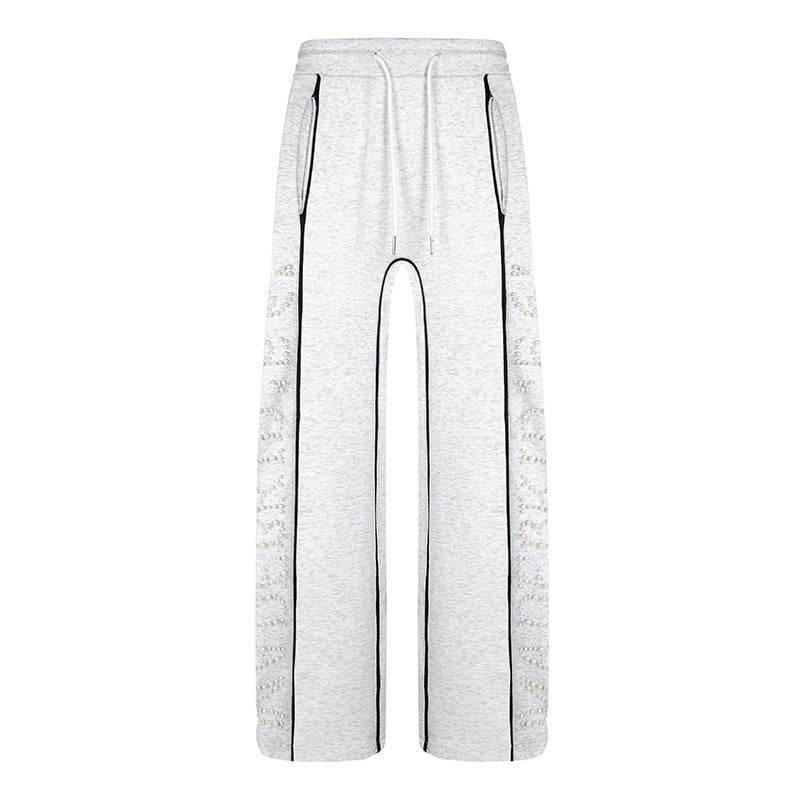 Stylish Casual Sports Pants - Loose Hot Diamond Letter Stripes for Teens - Buy Center