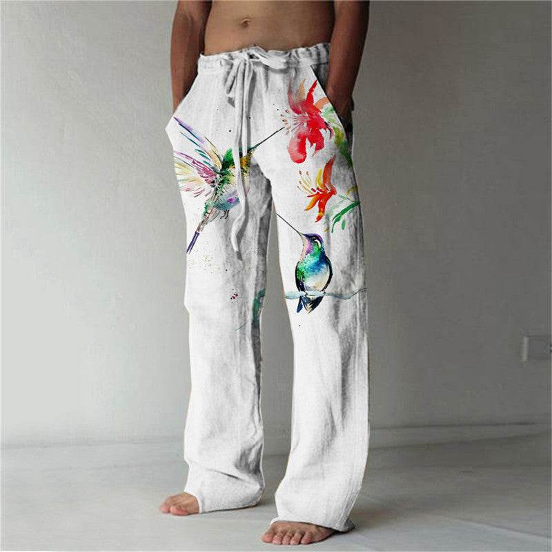 Men's Summer Beach Trousers - Stylish Geometric Patterns for Casual Comfort - Buy Center