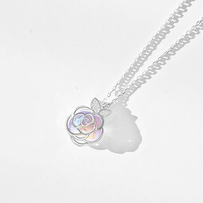 Camellia Flower Necklace & Bracelet Set - Elegant Bridal Jewelry 2025 - Buy Center