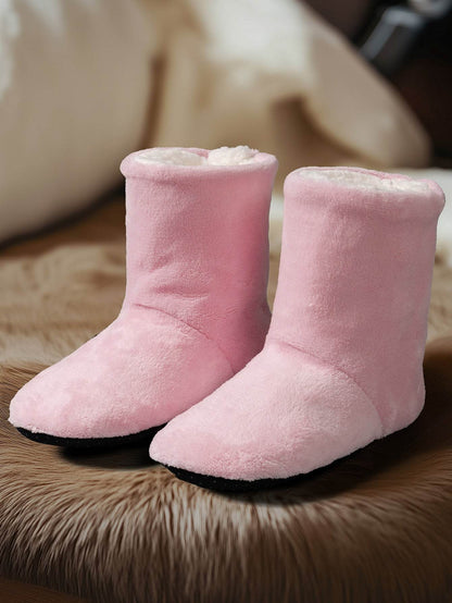 Warm Mid-Calf Fleece-Lined Boots for Women - Cozy, Stylish & Trendy - Buy Center