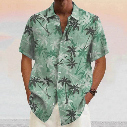 Men's 3D Printed Coconut Tree Shirt - Stylish Casual Top for Everyday Wear - Buy Center