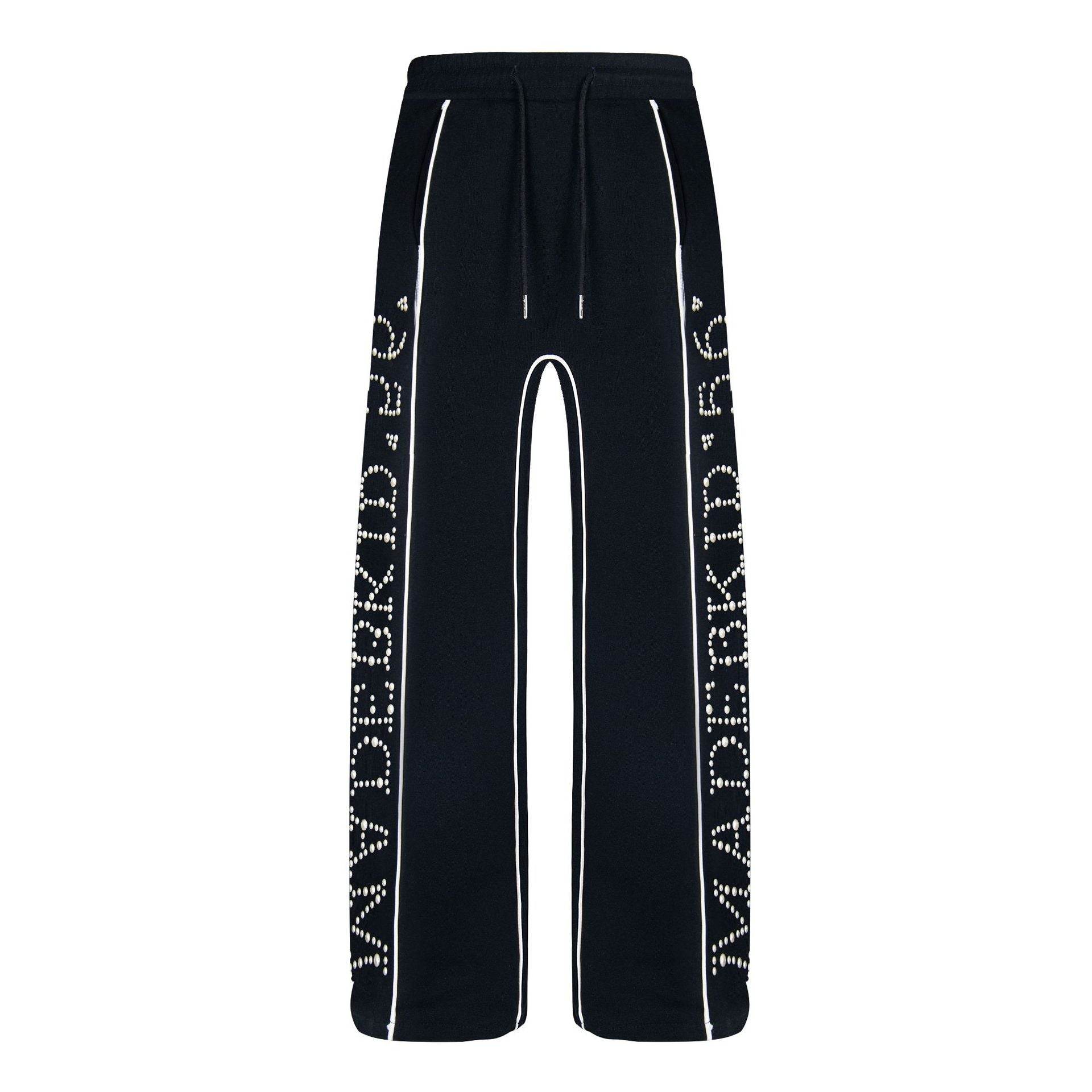 Stylish Casual Sports Pants - Loose Hot Diamond Letter Stripes for Teens - Buy Center