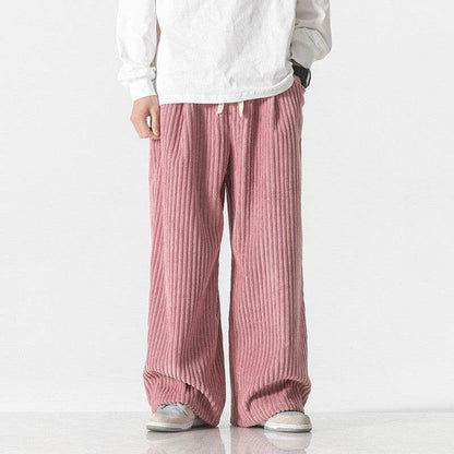 Buycenter Casual Straight-Leg Corduroy Pants - Available in Multiple Colors - Buy Center