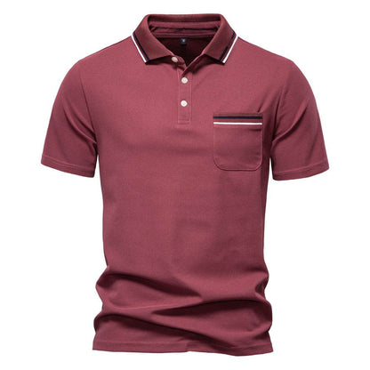 Men's Casual Striped Polo Shirt - Short Sleeve, Summer Top for Youth - Buy Center