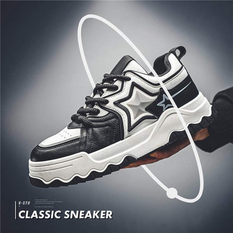 Trendy Men's Casual Shoes - Stylish Color Match with Chunky Heel Design - Buy Center