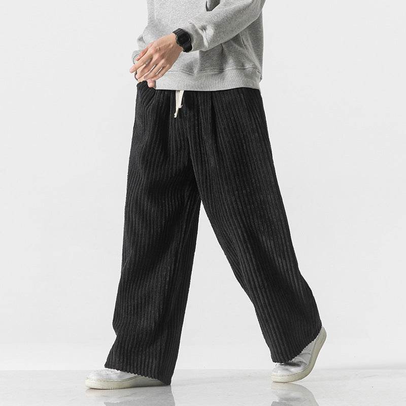 Buycenter Casual Straight-Leg Corduroy Pants - Available in Multiple Colors - Buy Center