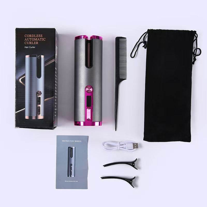 Portable USB Hair Curler - Wireless, Large Capacity & Easy Styling - Buy Center