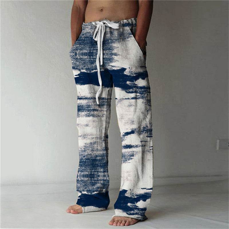 Men's Summer Beach Trousers - Stylish Geometric Patterns for Casual Comfort - Buy Center