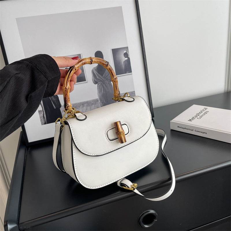 Buycenter Women's Portable Bamboo Shoulder Bag - Urban Simplicity Style - Buy Center