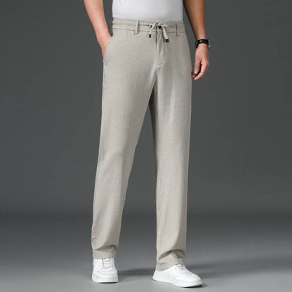 Summer Thin Cotton-Linen Trousers - Breathable Loose-Fit White Pants - Buy Center