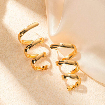 Retro Electroplated Earrings - Premium Titanium Steel for Women’s Style - Buy Center