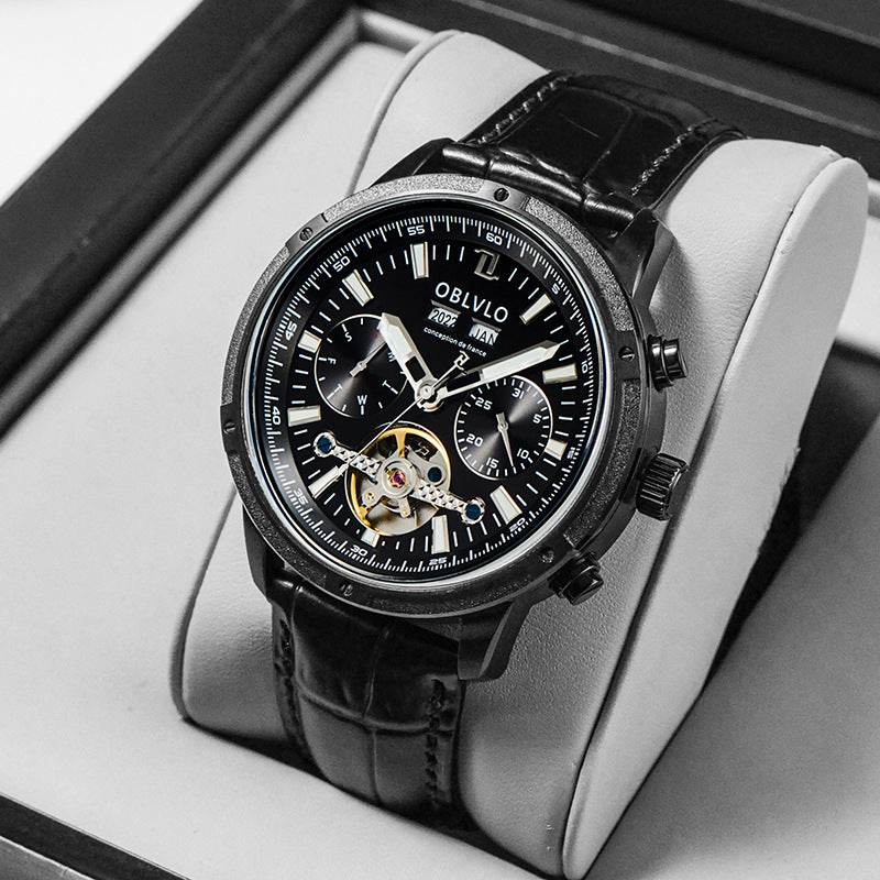 Men's Multi-Functional Hollowed Fashion Watch - Stylish & Versatile Design - Buy Center