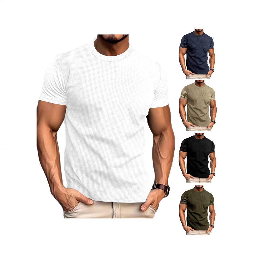 Men's Breathable Slim Top - Stylish Short Sleeve Casual Shirt 2025 - Buy Center