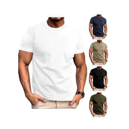 Men's Breathable Slim Top - Stylish Short Sleeve Casual Shirt 2025 - Buy Center