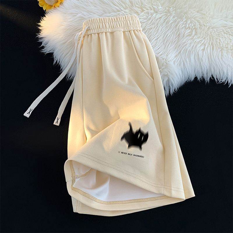 American Retro High Waist Sports Shorts - Trendy Bamboo Fiber Casual Pants - Buy Center