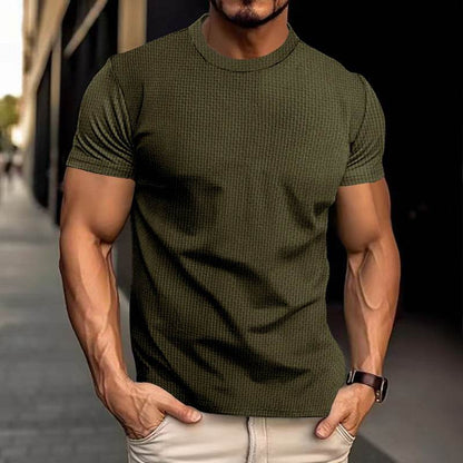 Men's Breathable Slim Top - Stylish Short Sleeve Casual Shirt 2025 - Buy Center