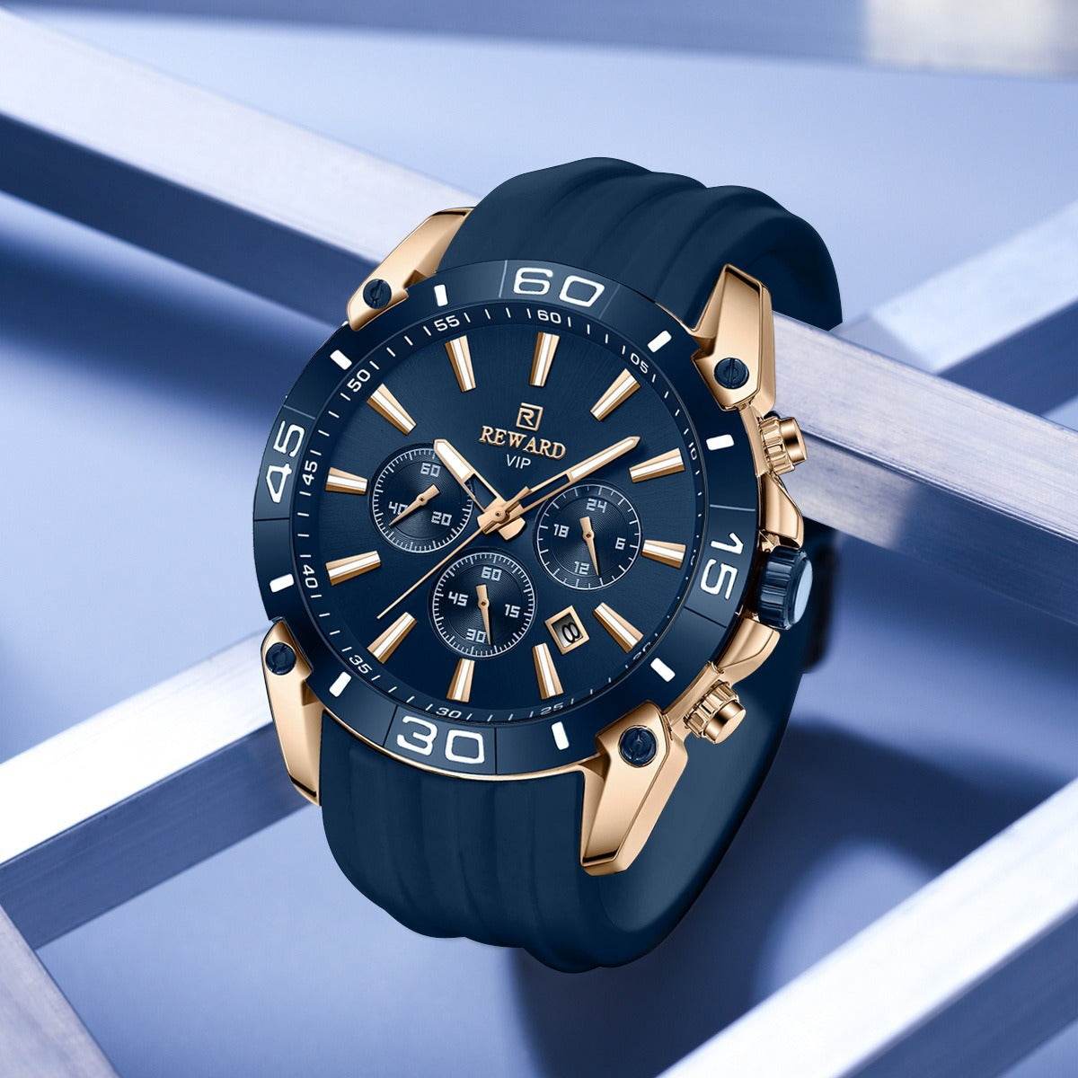 Buy Center Men's Quartz Chronograph Watch - Multifunction Three Eyes Design - Buy Center