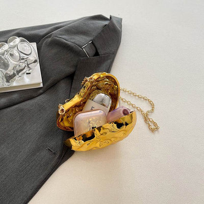 Buycenter Heart-Shaped Acrylic Messenger Bag - Shiny & Trendy Crossbody - Buy Center