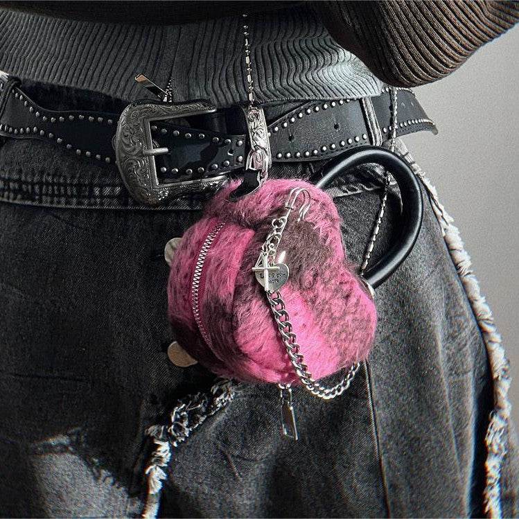 Buycenter Woolen Plaid Mini Chain Bag - Trendy Hot Girl Tote - Buy Center