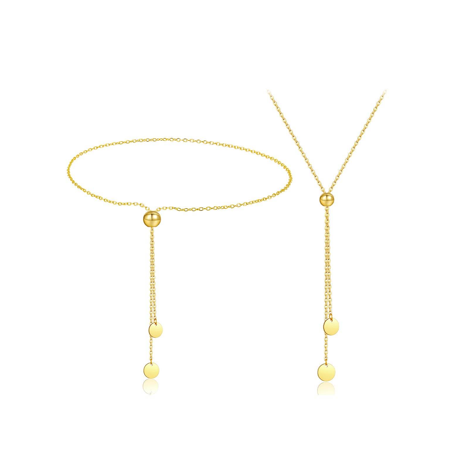 Buy Center S925 Sterling Silver Necklace Bracelet Set - Fashion Jewelry - Buy Center