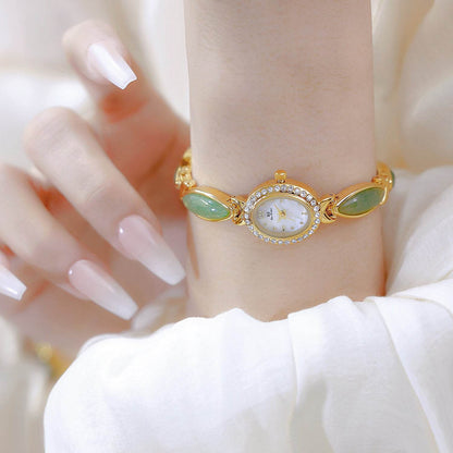 Center Hetian Jade Chain Watch - Elegant Women's Bracelet for Timeless Style - Buy Center