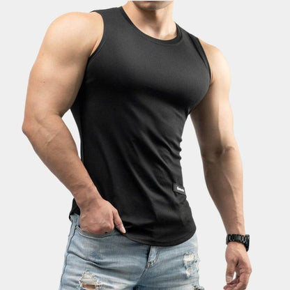Buycenter Men's Ice Silk Sport T-shirt - Versatile Summer Vest in Various Colors - Buy Center