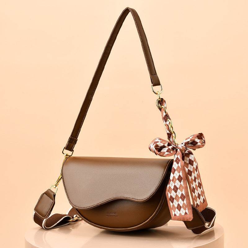 Light Luxury Women's Crossbody Bag - Stylish Saddle Bag for Everyday Use - Buy Center